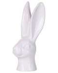 Miniatyrbild 5 av 7: Dekorativ Figur Keramisk Vit 26 cm Kaninhuvud Påsk Dekoration Vardagsrum
