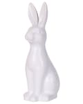 Miniatyrbillede 1 af 8: Dekorativ Figur Keramik Hvid Påskepynt til Stuen 39 cm Høj Stående