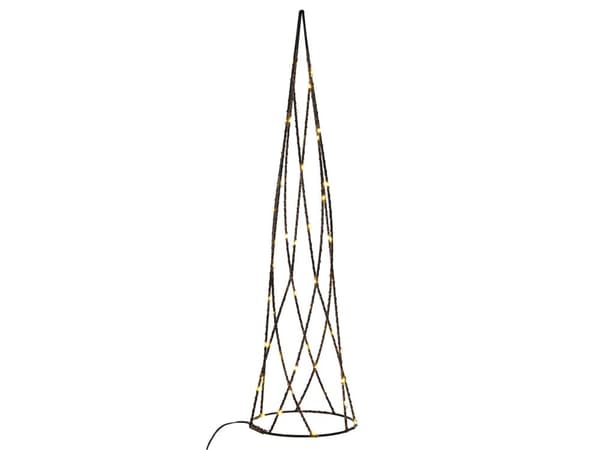 Joulukoriste LED-valoilla musta 52 x 38 cm kuusen mallinen 2 kpl moderni tyyli