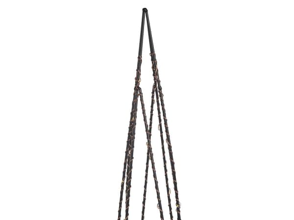 Joulukoriste LED-valoilla musta 52 x 38 cm kuusen mallinen 2 kpl moderni tyyli