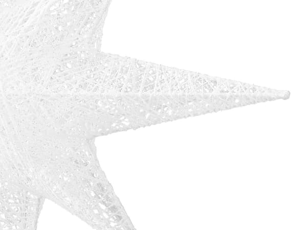 Joulukoriste LED-valoilla ulkokäyttöön valkoinen tähden mallinen 67 cm moderni tyyli