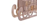 Miniatyrbillede 11 af 11: Julepynt Lys Poppeltræ Finere 40x30 cm LED Lys Slæde Form Adventskalender Skandinavisk Dekoration Julesæson