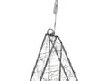 Miniatyrbillede 7 af 9: Have hængende dekoration Sølv Metalramme LED Fe Lys Stjerneformet 58 x 58 cm Indendørs Udendørs