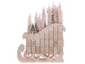 Miniatyrbild 7 av 11: Juldekoration Ljus Poppelträ LED Ljus Släde Advent Kalender Skandinavisk Dekoration