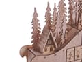 Miniatyrbild 10 av 11: Juldekoration Ljus Poppelträ LED Ljus Släde Advent Kalender Skandinavisk Dekoration
