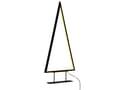 Miniatyrbild 7 av 11: Set av 2 Dekorativa Figurer Svart Metall med LED Ljus Julgranar Hemdekor Modern