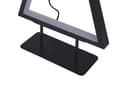 Miniatyrbild 9 av 11: Set av 2 Dekorativa Figurer Svart Metall med LED Ljus Julgranar Hemdekor Modern