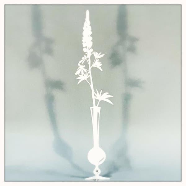 Lupin Dekoration 58 cm hvid