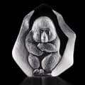 Miniatyrbillede 1 af 3: Macaque Monkey H 12cm, Clear - Målerås