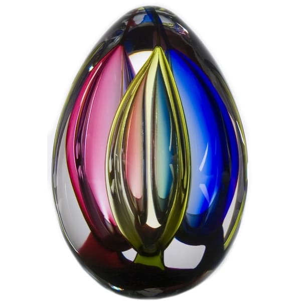 Tricolour Cobalt, H 18cm - Studio Glashyttan Åhus