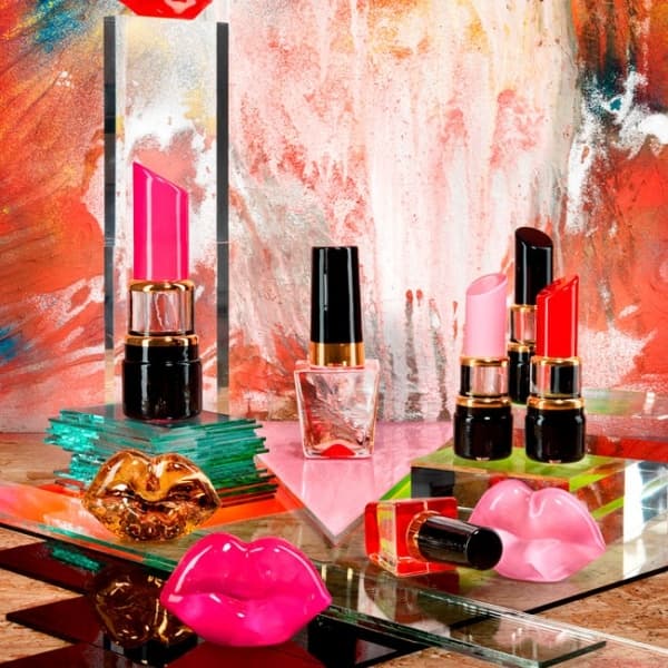 Make Up Lipstick Red, H 21cm - Kosta Boda