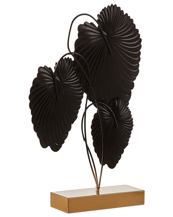 Lehtiveistos sinivihreä/kultainen 27 x 47 x 8 cm rauta kiiltävä helppohoitoinen koriste-esine