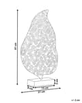 Miniatyrbillede 3 af 7: Dekorativ Figur Guld Metal 47 cm Statue med Bladmotiv på Stativ Gennembrudt statuette Ornament Dekortilbehør