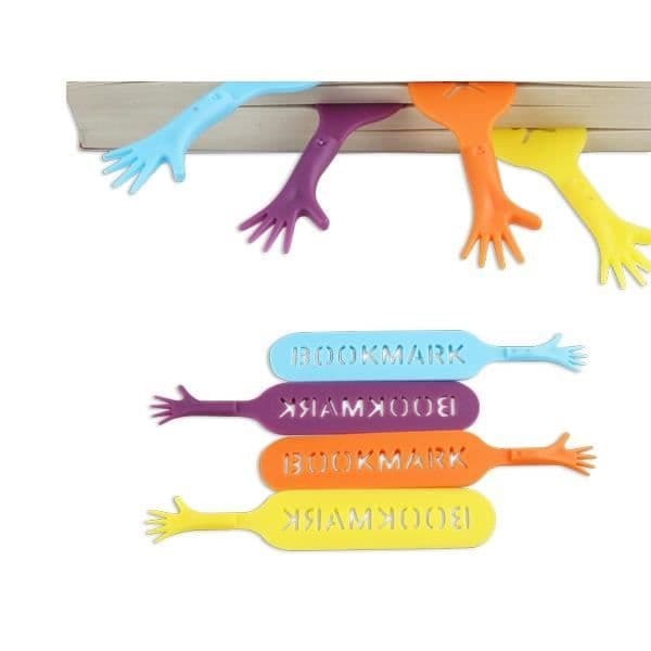 4 bokmärken stil händer hjälper mig objekt deco hem ovanlig design