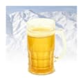 Miniatyrbild 2 av 2: Uppfriskande mugg för öl 400 ml dubbelväggigt glasköldmedium guld * Kapacitet: 400 ml * Material: akryl * Tvätt