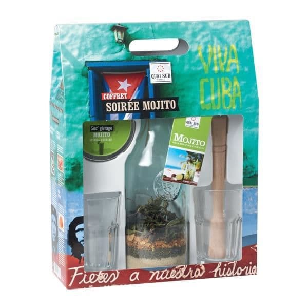 Ingredienslåda och tillbehör till Mojito med eller utan alkohol * Kapacitet: 250 g * Mojitomix * Karaffmaterial och