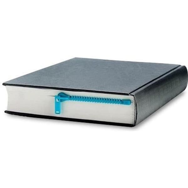 Bokmärke - Design - Dragkedja - Plast - 10x12,5 cm - Blandat