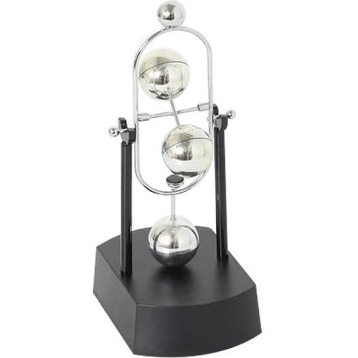 Newtonpendel med metallkulor i evig rotation * Förpackningsmått: 19,5 x 11,5 x 8 cm * Strömförsörjning: 9V batteri (ej...