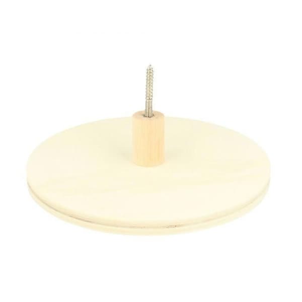 Klädkrok - Artémio - Rund - Trä - Beige - 15x4cm