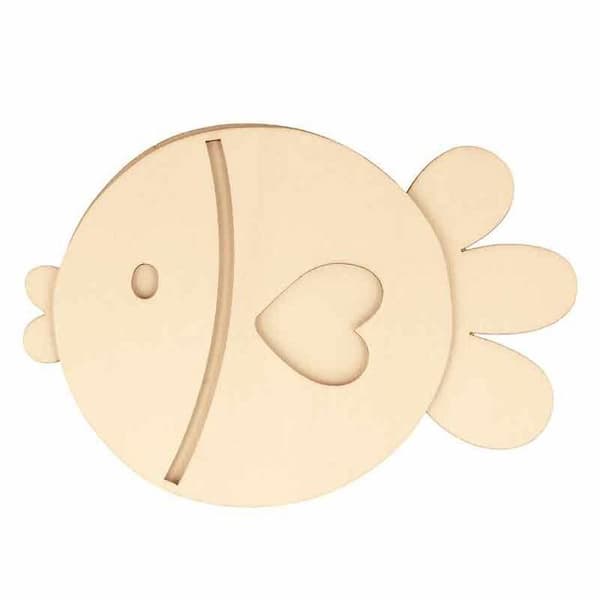 Medium - Fisk - 16x11 cm