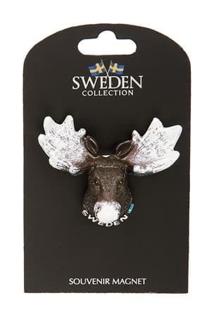 Sverige Souvenir Magnet, Älghuvud