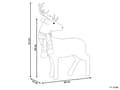Miniatyrbillede 3 af 5: Dekorativ figur Hvid imiteret pels 51 cm Rensdyr Julepynt Dekoration Tilbehør Rustik