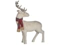 Miniatyrbillede 1 af 5: Dekorativ figur Hvid imiteret pels 51 cm Rensdyr Julepynt Dekoration Tilbehør Rustik
