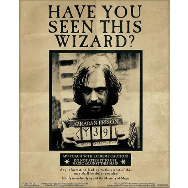 Bord - Harry Potter - 3D animerad effekt - Svart - 29x24x4 cm - Väggdekoration