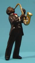 Miniatyrbilde 2 av 2: Jazz figurine: Alto Saxophone 17 cm