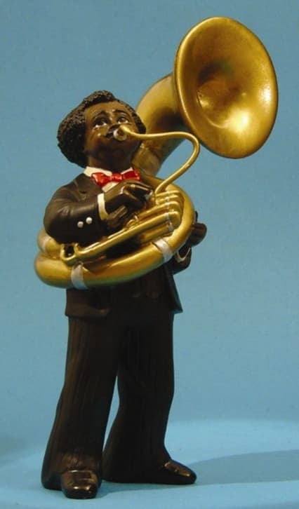 Jazz figurine: Tuba player 17 cm