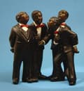 Miniatyrbilde 2 av 2: Jazz figurine: Singers quartet 17 cm