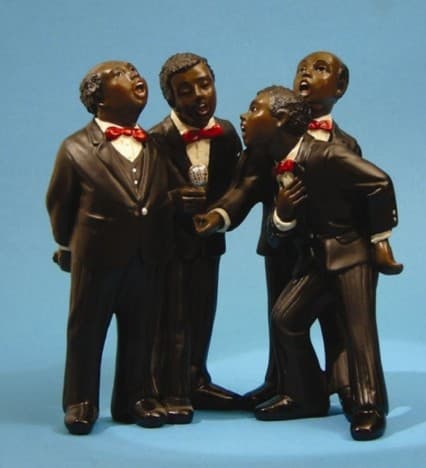 Jazz figurine: Singers quartet 17 cm
