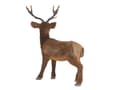 Miniatyrbilde 5 av 6: Dekorativ figur i brun fuskepels Juledekorasjon Reinsdyr 68 cm Stue Innredning