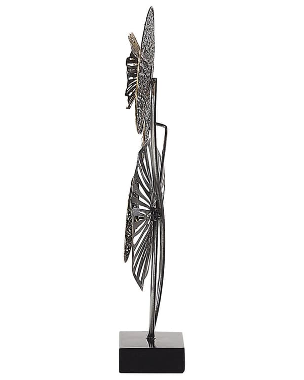 Dekorativt Ornament Gull og Sølv Metall 44 cm Dekorativt Objekt Aksent Piece Sirkler Moderne Design