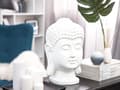 Miniatyrbilde 2 av 6: Dekorativ figur Hvit Syntetisk harpiks Buddha Dekorasjon Tilbehør Orientalsk Boho Glam