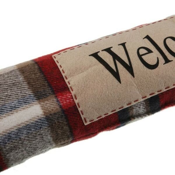 Dörrstopp Welcome Versa Avlång Textil 7 x 15 x 83 cm - Grön