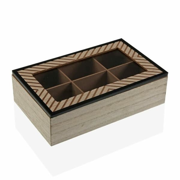 Dekorationslåda Versa Cohen Trä Minimalistisk Trä MDF (17 x 7 x 24 cm)