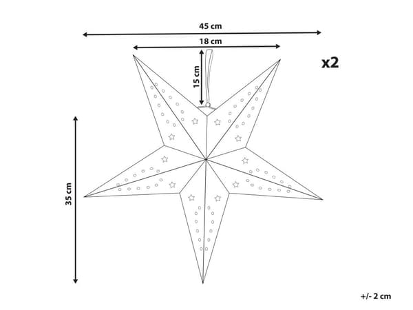 Set med 2 Adventsstjärnor Svart Sammetspapper 45 cm Hängande LED Jul Heminredning Högtidlig Traditionell