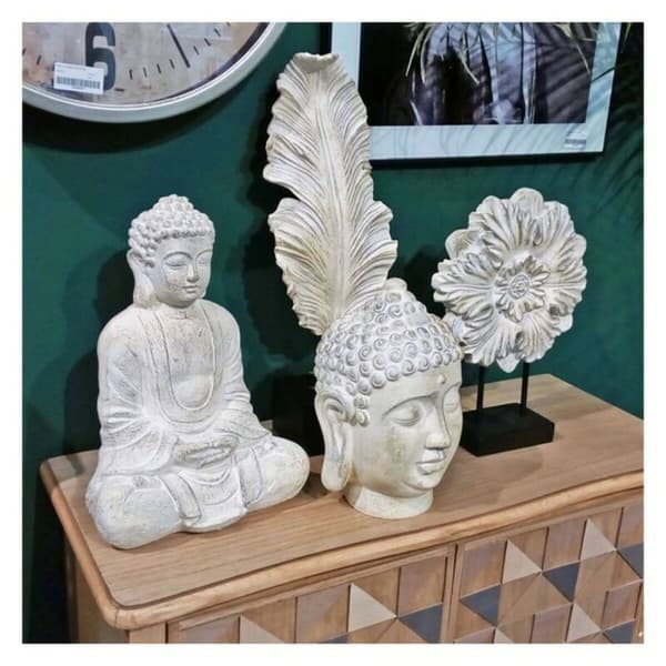Prydnadsfigur Versa Buddha Harts (19 x 26 x 18 cm)