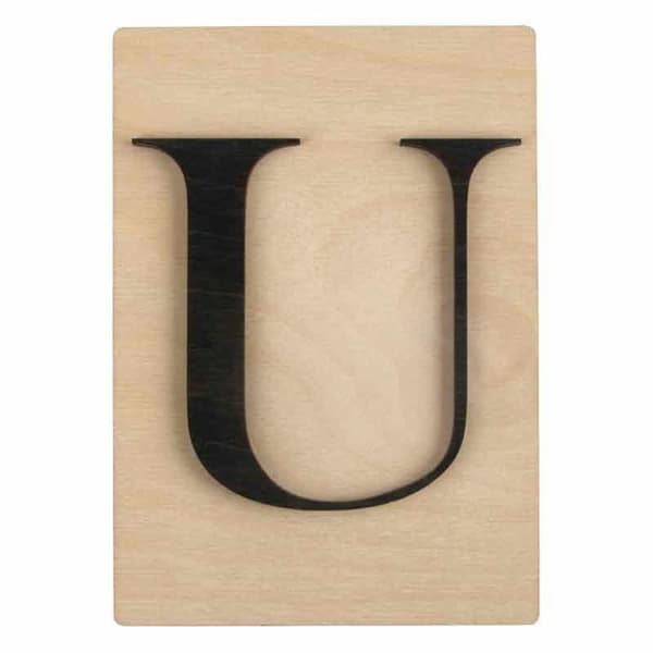 Dekorativa föremål - Ej specificerat - Dekorativa bokstäver i trä - 14,9 x 10,5 cm - Modern stil - Inomhus