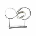Miniatyrbild 1 av 3: Prydnadsfigur DKD Home Decor Silvrig Abstrakt Modern 42 x 18 x 33 cm