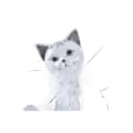 Miniatyrbild 2 av 3: Prydnadsfigur DKD Home Decor Vit Katt Romantisk 30 x 40 cm 9 x 9 x 24 cm