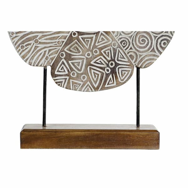 Prydnadsfigur DKD Home Decor Vit Brun Abstrakt 40 x 10 x 51 cm