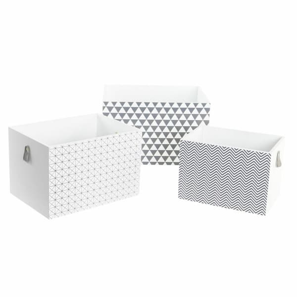 Uppsättning med Dekorativa Lådor DKD Home Decor (37 x 28 x 23 cm)