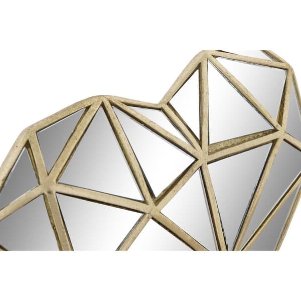 Prydnadsfigur DKD Home Decor 26 x 5 x 21 cm Hjärta Gyllene