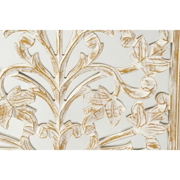Väggdekoration DKD Home Decor 45 x 2 x 89 cm Antikbehandlad Vit Romantisk