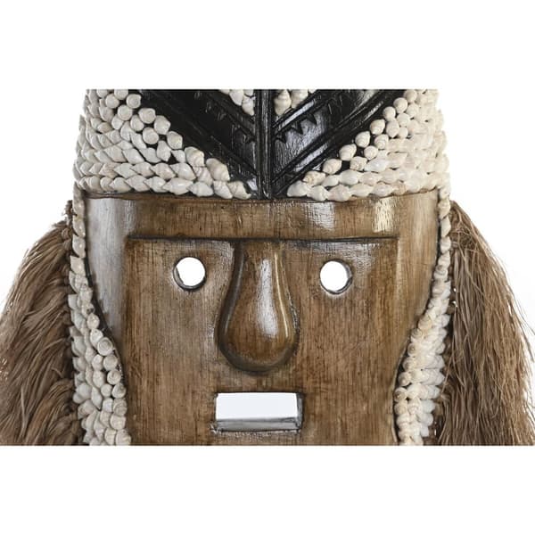Prydnadsfigur DKD Home Decor Naturell Vit Snäckor Mask (30 x 10 x 60 cm)