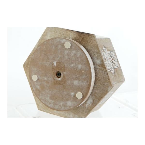 Kaukosäädin DKD Home Decor Ruskea Mangopuu Intialainen mies Riisuttu 20 x 20 x 20 cm