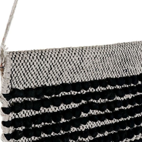 Riippuva koriste DKD Home Decor Beige Harmaa Tumman harmaa Hapsu Boho 45 x 1 x 61 cm (2 osaa)