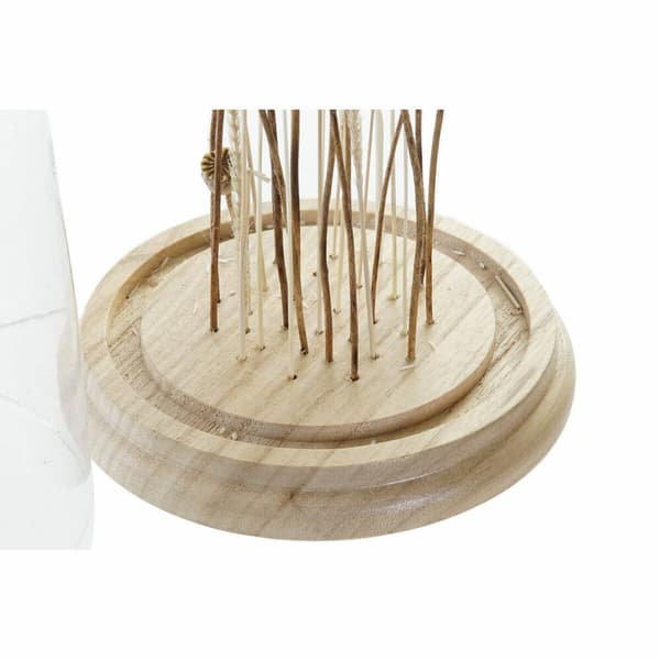 Koristehahmo DKD Home Decor 15 x 15 x 26 cm Ruskea Gėlės